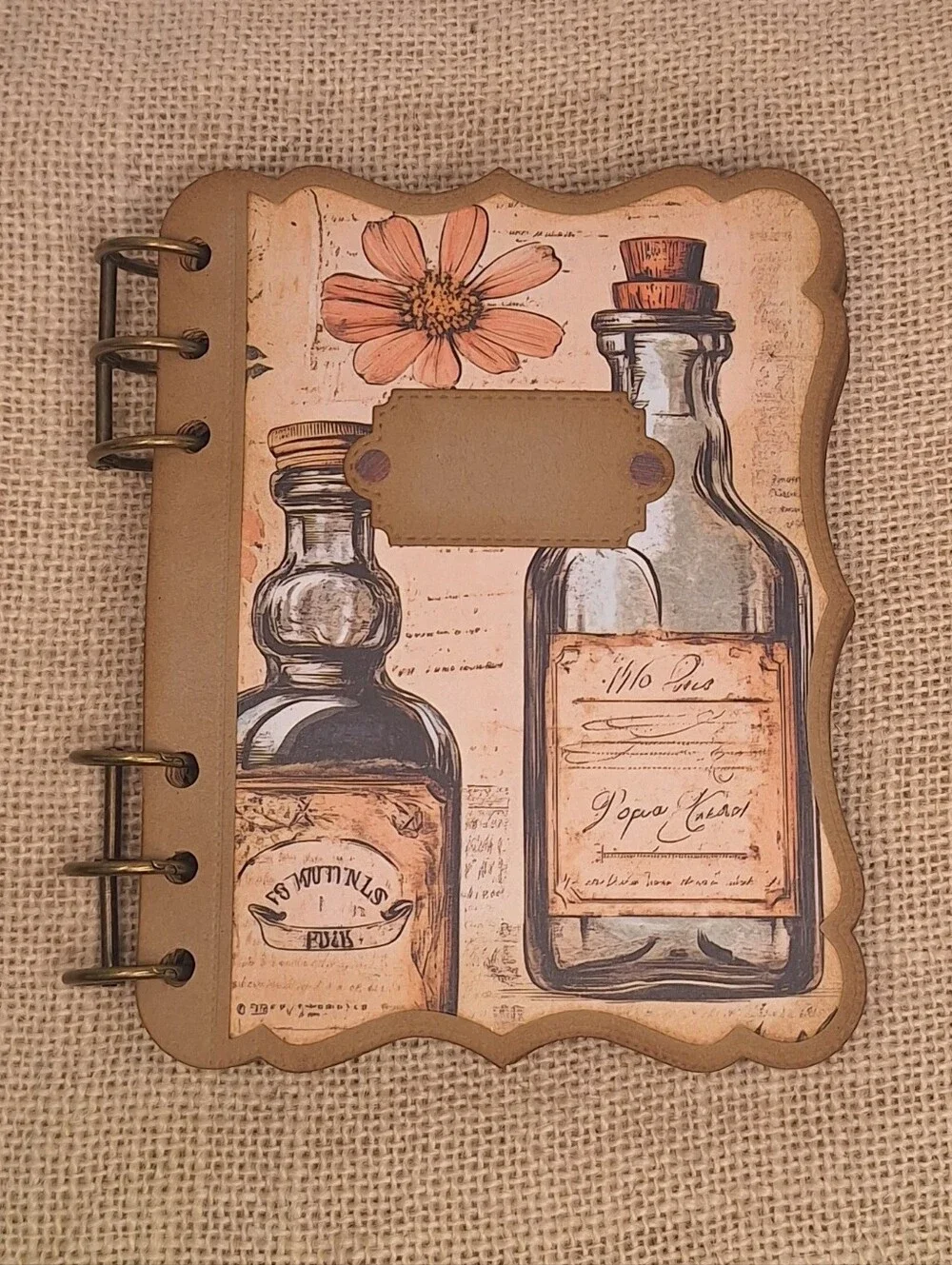 12 Page Apothecary Themed Junk Journal With Tags.